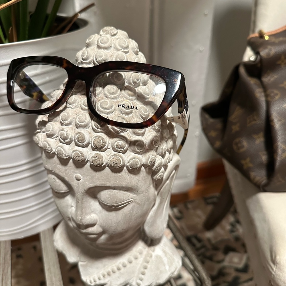 Prada Brown Tortoise Shell Eyewear